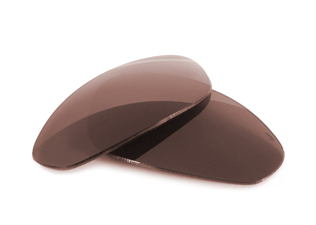 AMP Brown Polarized Replacement Lenses Compatible With Oakley Flawless 4.0 from Fuse Lenses
