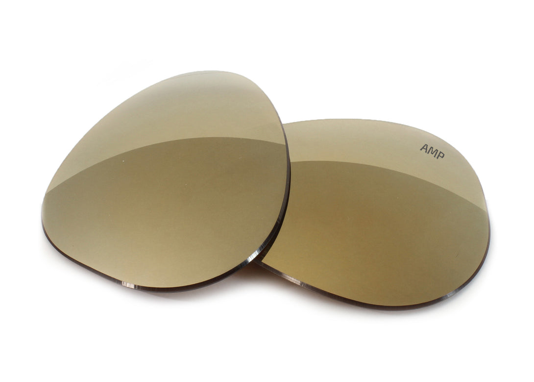 AMP Bronze Mirror Polarized Replacement Lenses Compatible with Ray-Ban RB3026 Aviator Large Metal II (62mm) Sunglasses from Fuse Lenses