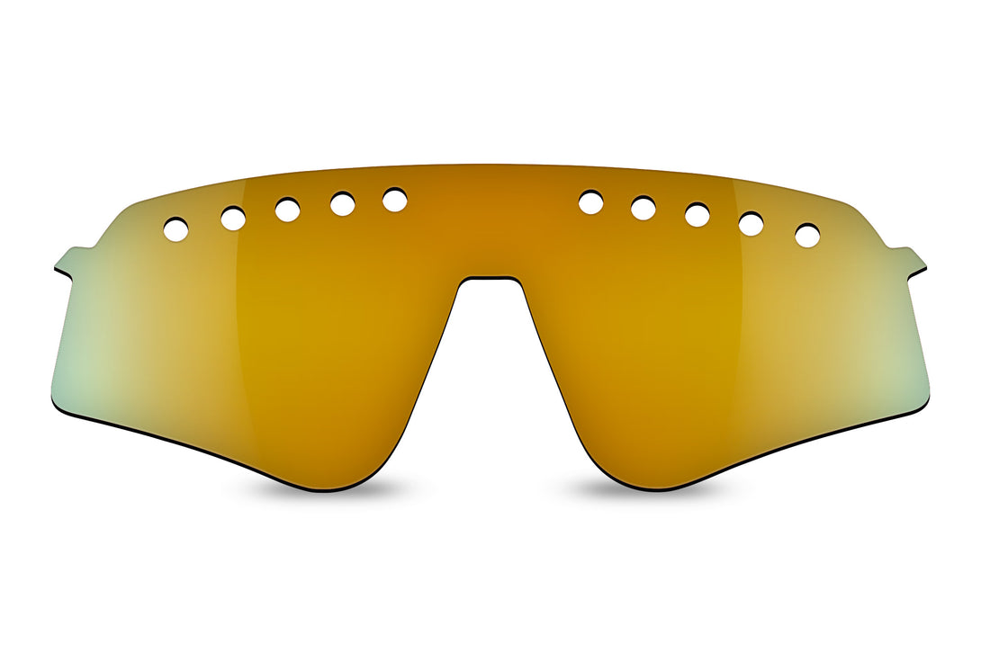 Standard Bronze Mirror Non-Polarized Replacement Lens Compatible with Oakley Sutro Lite Sweep (Vented) Sunglasses from Fuse Lenses