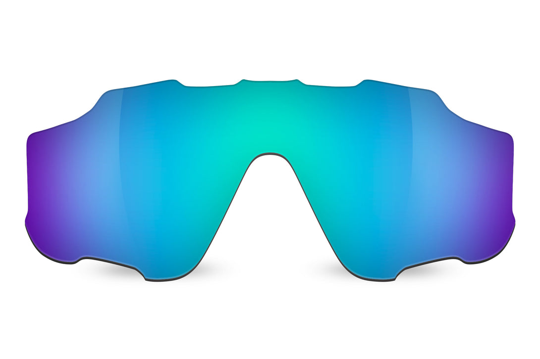 Standard Glacier Mirror Non-Polarized Replacement Lens Compatible with Oakley Jawbreaker Sunglasses from Fuse Lenses