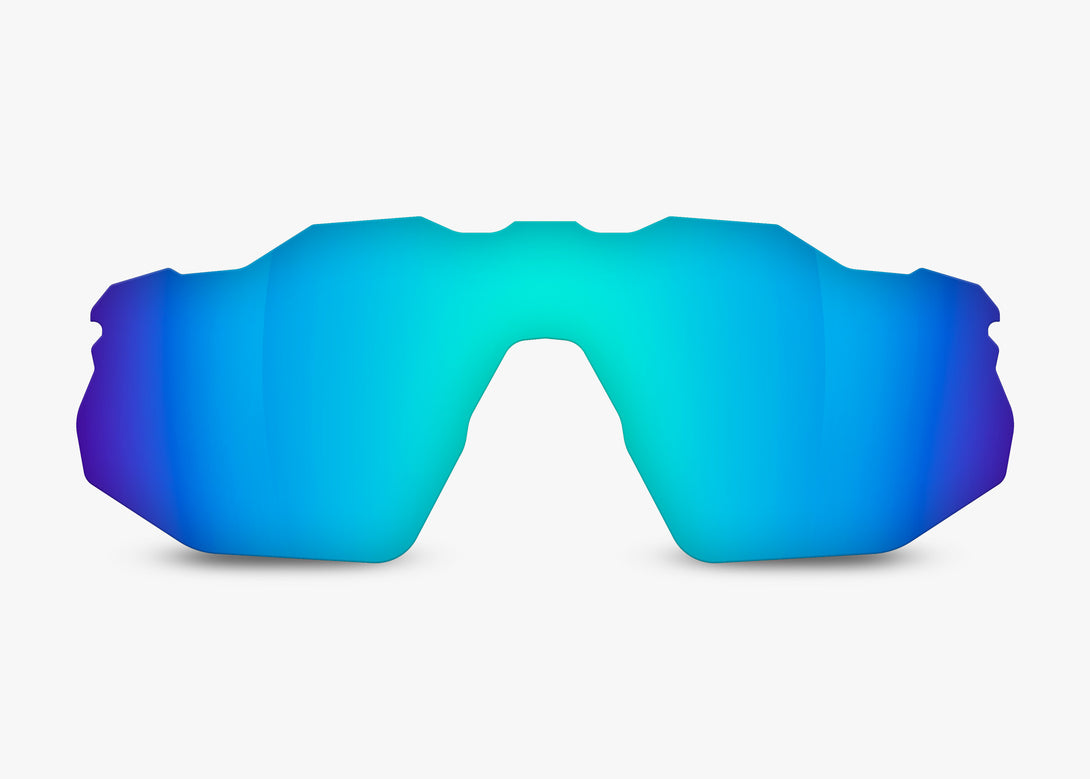 Standard Glacier Mirror Non-Polarized Replacement Lens Compatible with Oakley Radar EV Advancer Sunglasses from Fuse Lenses