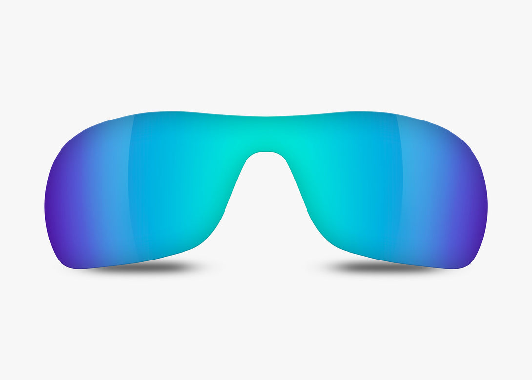 Standard Glacier Mirror Non-Polarized Replacement Lens Compatible with Oakley Break Up Sunglasses from Fuse Lenses