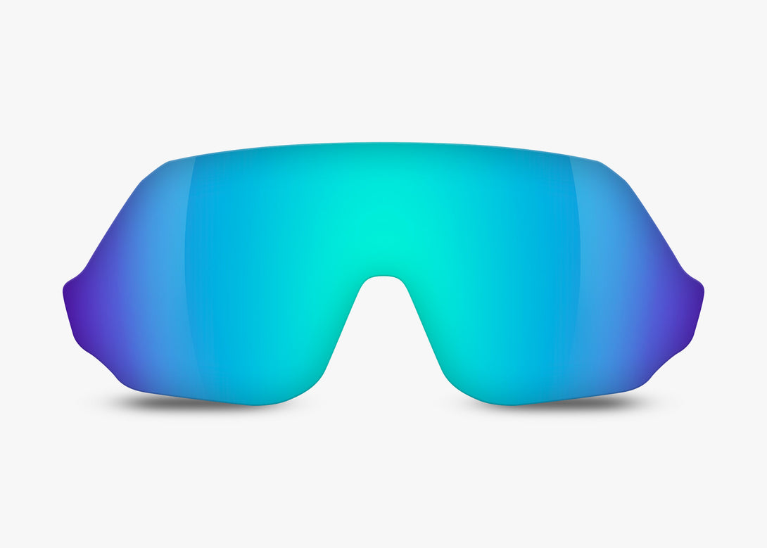 Standard Glacier Mirror Non-Polarized Replacement Lens Compatible with Under Armour UA Halftime Sunglasses from Fuse Lenses