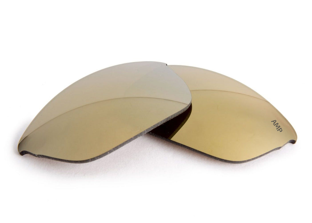 AMP Bronze Mirror Polarized Replacement Lenses Compatible with Oakley Flak Beta Sunglasses from Fuse Lenses