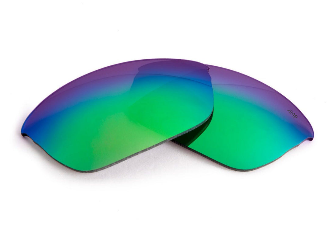 AMP Sapphire Mirror Polarized Replacement Lenses Compatible with Oakley Flak Jacket XLJ Sunglasses from Fuse Lenses