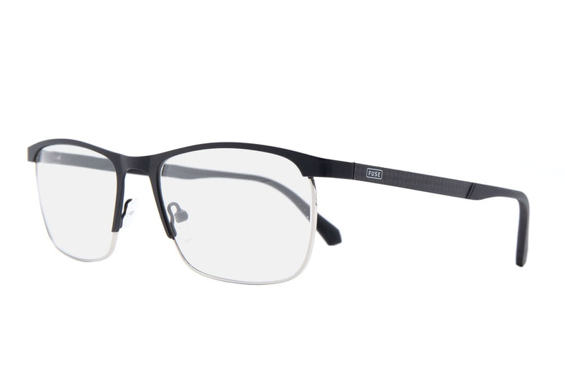 Fuse Prescription Stuart Eyeglasses | Black Silver