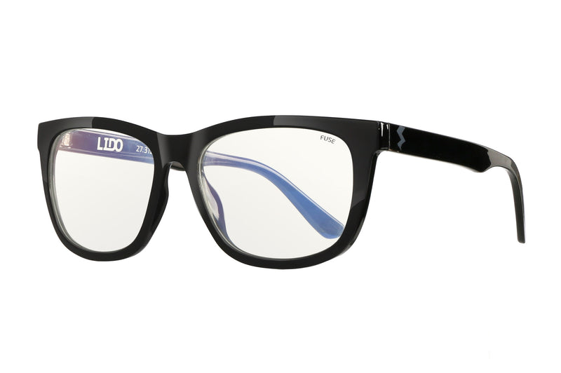 Lido | Gloss Black | Blue Light Glasses