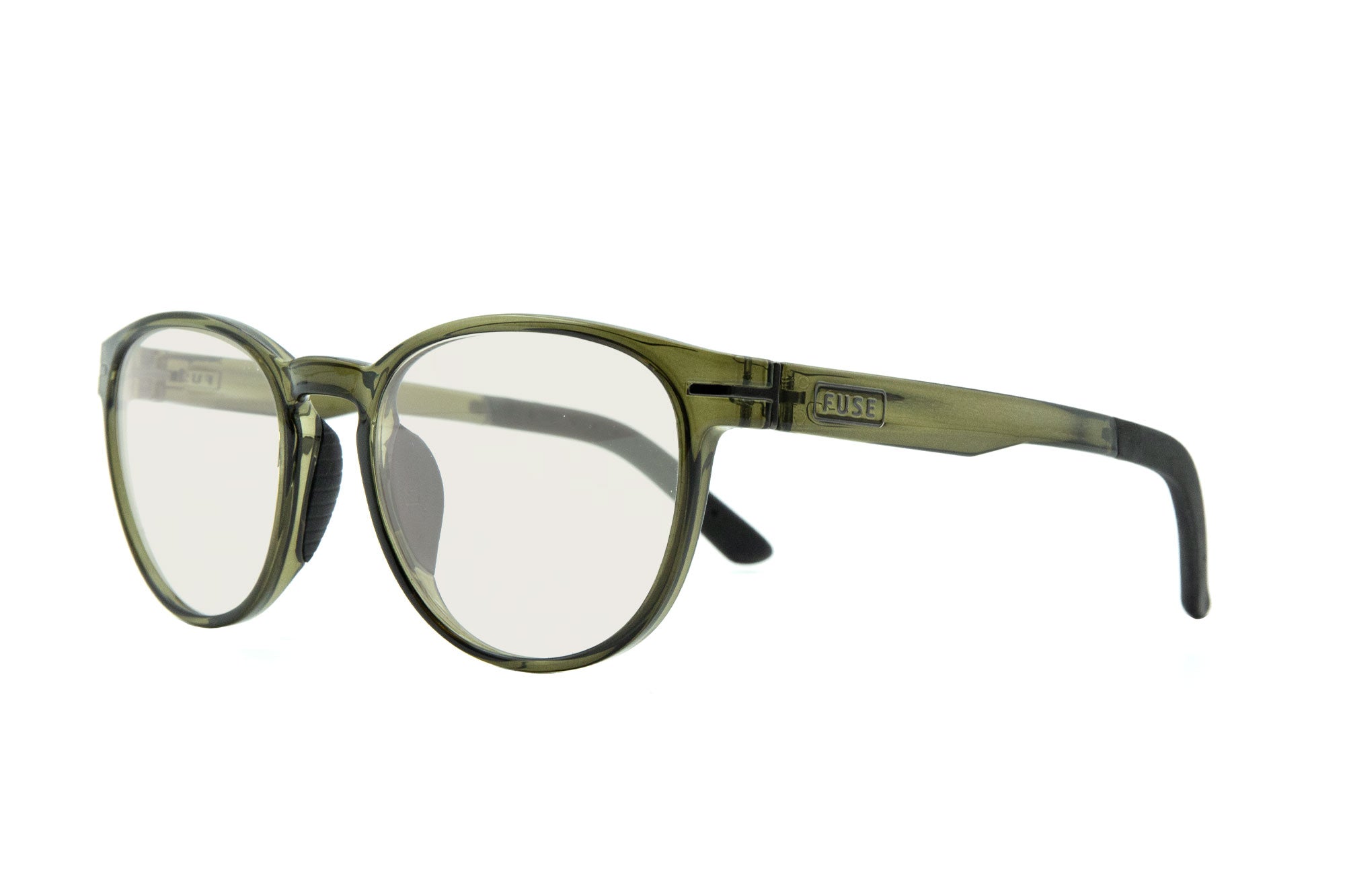 Destin | Clear Olive | Blue Light Glasses