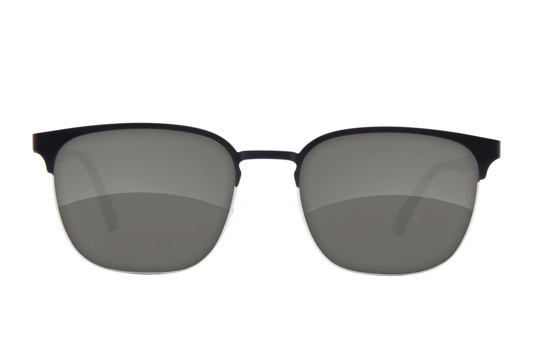 Fuse Quincy Eyeglasses | Black Silver Split