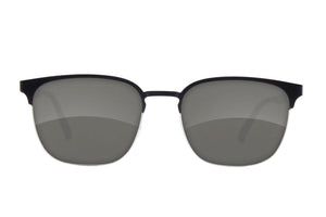 Fuse Quincy Eyeglasses | Black Silver Split