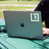 Fuse Square Bolt Vinyl Sticker | White