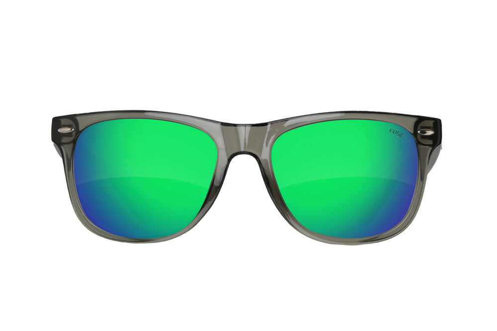 Fuse Summerland Sunglasses | Clear Grey | Sapphire Mirror Tint